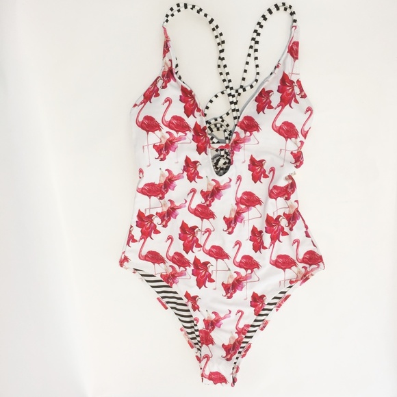 cupshe flamingo one piece
